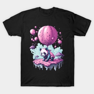 Watercolor: balloon panda T-Shirt